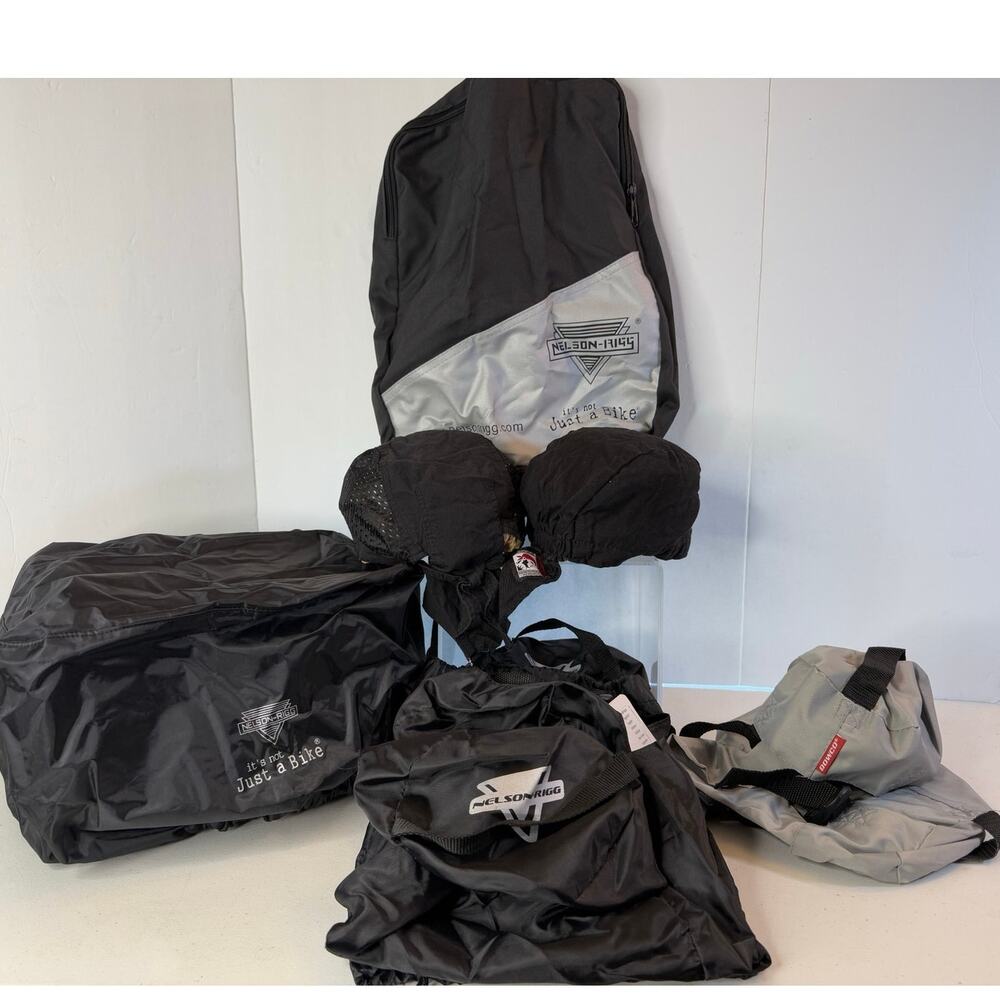 Motorcycle Accessories Bundle 3 Raincovers 2 Do Wraps 1 Reflective Backpack